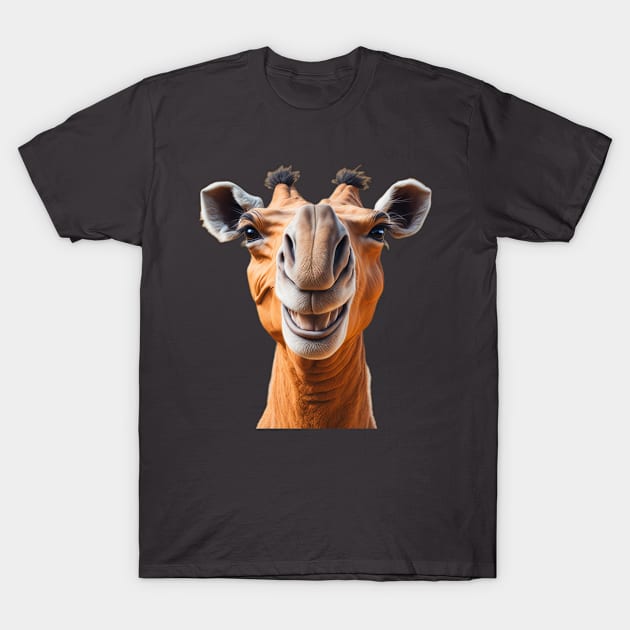 Smiling Camel T-Shirt by Spazashop Designs